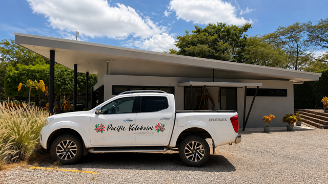 Pacific Kalokairi complimentary shuttle for hotel guests in Tamarindo, Costa Rica.
