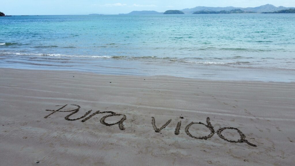 Peaceful beach near Tamarindo on the Pacific coast of Guanacaste, Costa Rica